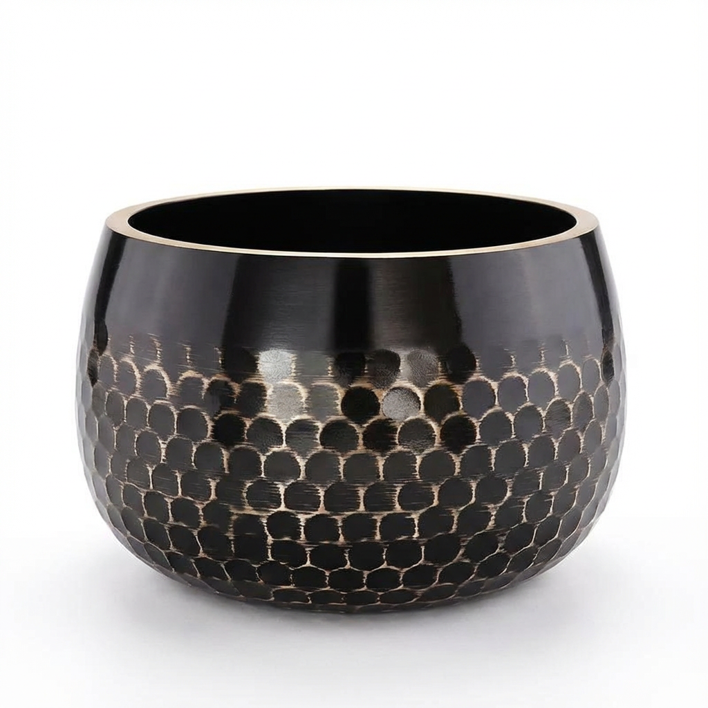 Tibetische Messingklangschale für Meditation und Yoga