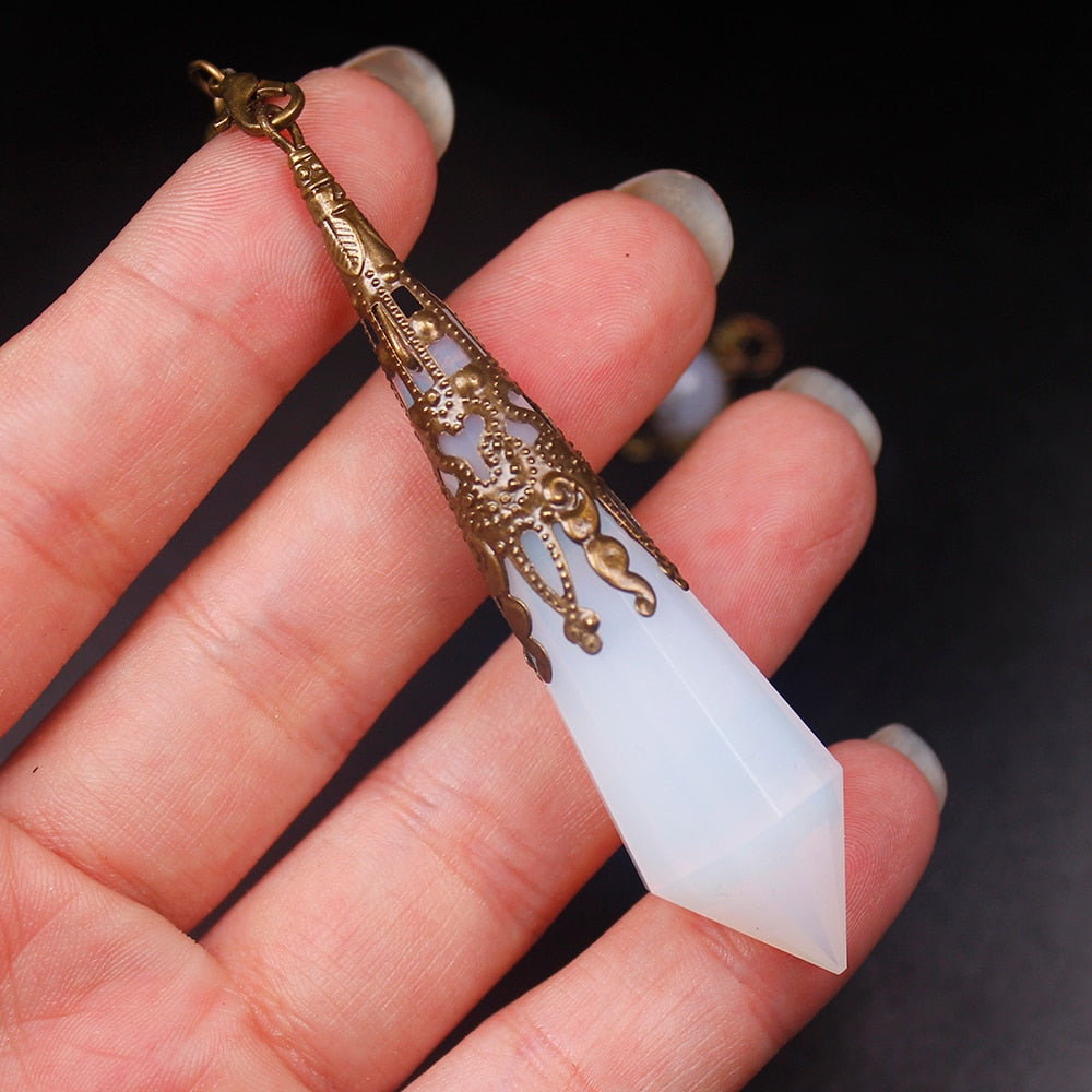 Opal Crystal Pendulum for Positive Change