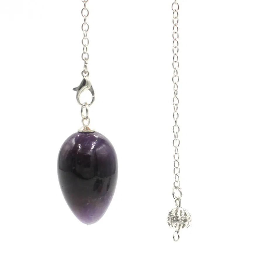 Crystal Egg Pendulum: Rose Quartz & More