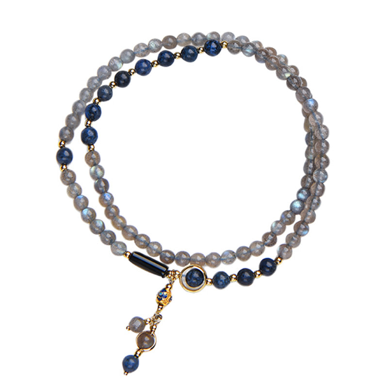 Moonstone Lazurite Calm Healing Bracelet for Positive Energy