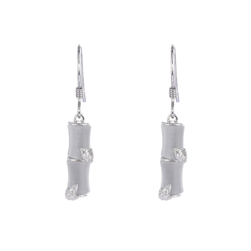 925 Sterling Silver Jade Earrings for Prosperity and Protection