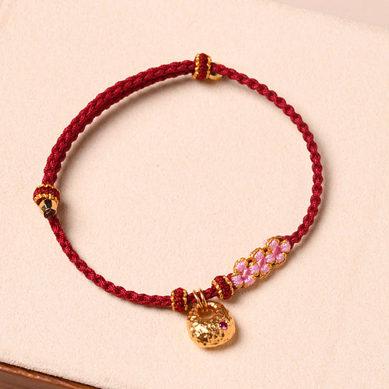 Handmade Red String Protection Bracelet for Renewal and Luck