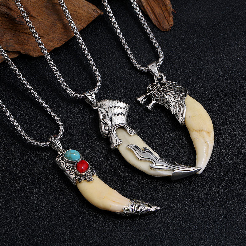 Titanium Steel Balance Necklace Pendant for Spiritual Protection