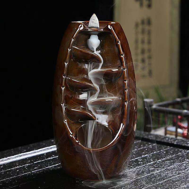 Tibetan Clay Dragon Incense Burner | Protection Decor 11cm