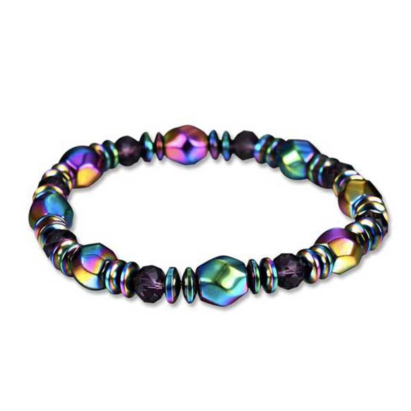 Rainbow Hematite Spiritual Bracelet 55cm Grounding Energy
