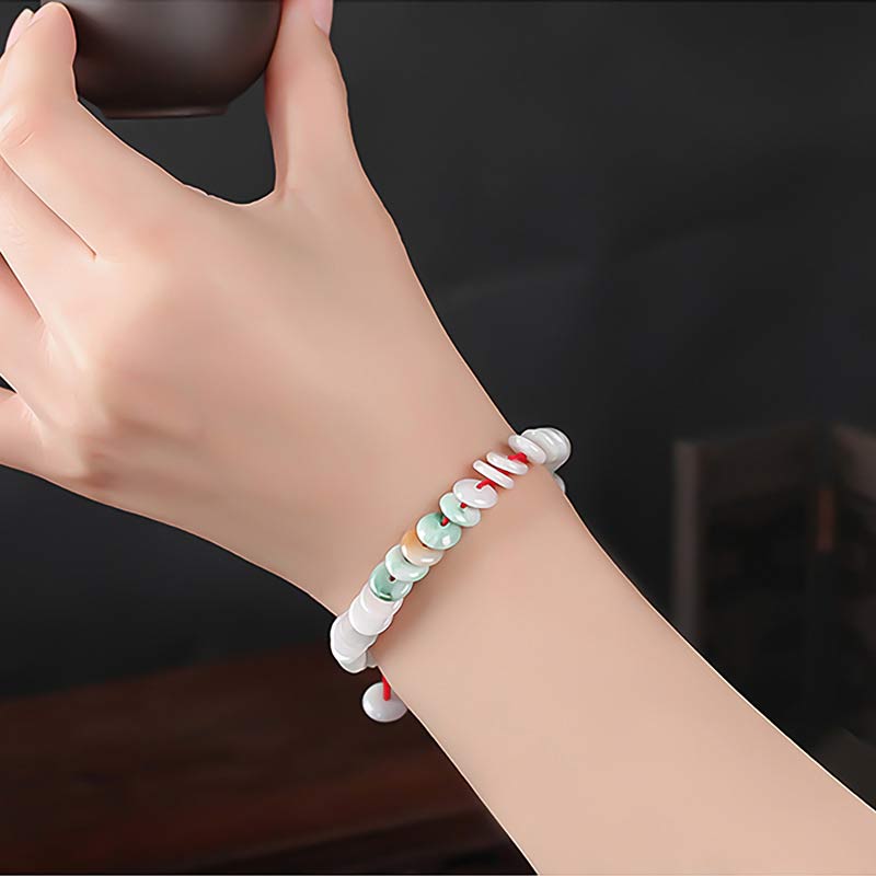 Adjustable Jade Red String Lucky Bracelet 14-20cm