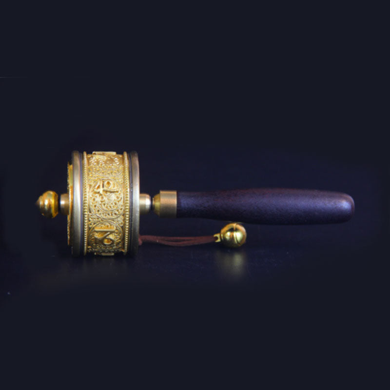 Copper Tibetan Prayer Wheel | Om Mani Padme Hum Symbol