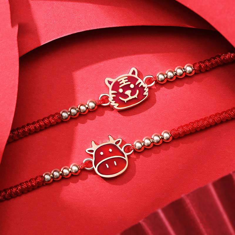 Unisex Red String Bracelet | 12 Chinese Zodiac Protection Charm