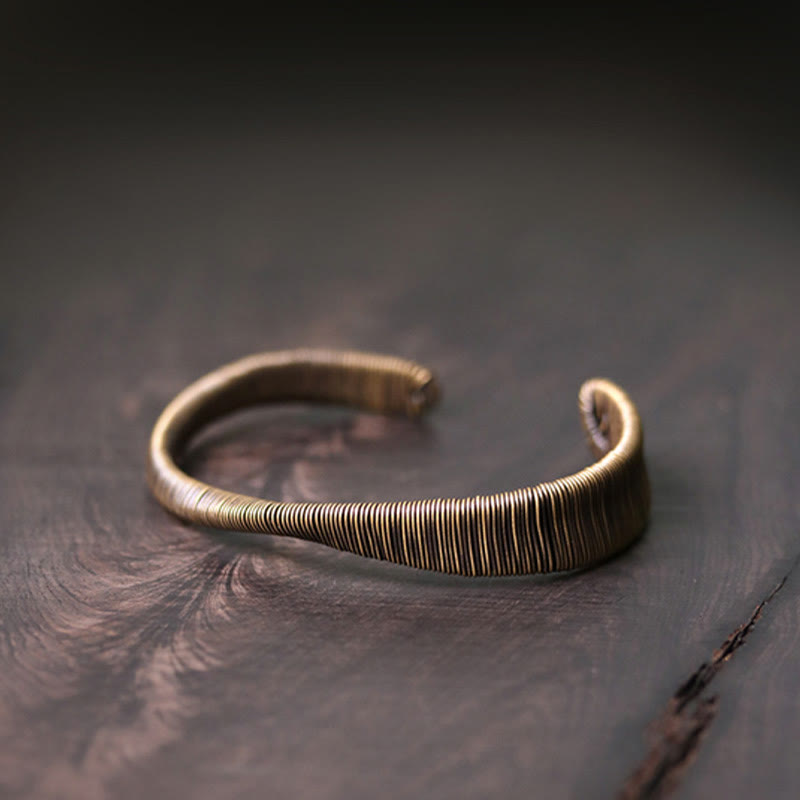 Copper Adjustable Cuff Bracelet for Luck and Wealth | Spiritual Bracelets