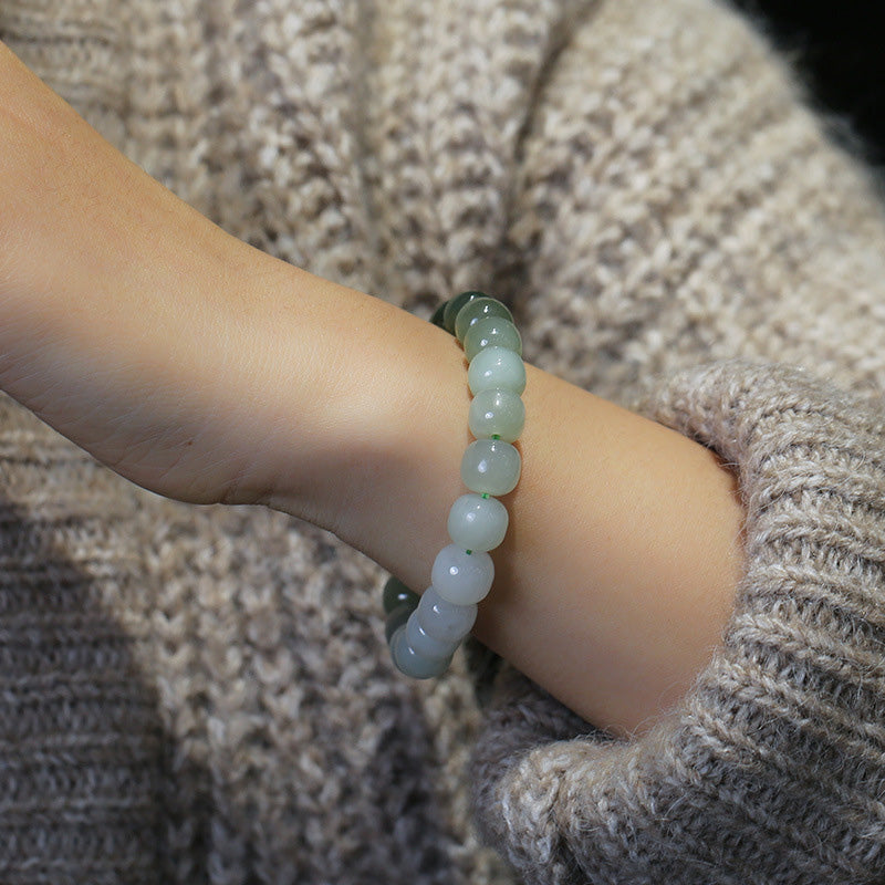 Gradient Jade Luck Blessing Bracelet | Unisex Jade Jewelry