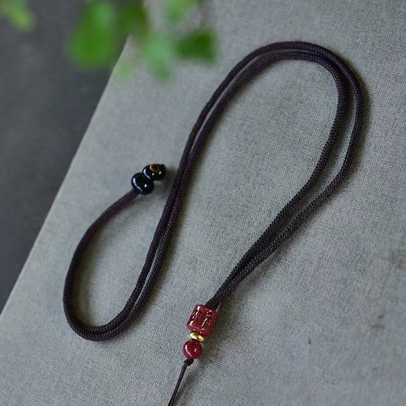 Copper Koi Fish Necklace Peace Buckle for Wealth & Luck