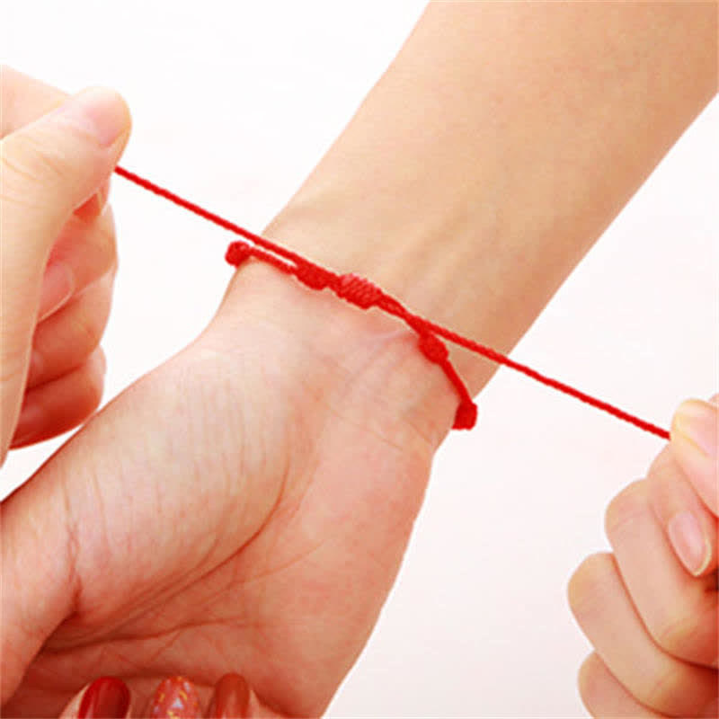 4Pcs Evil Eye Red String Protection Bracelet Set