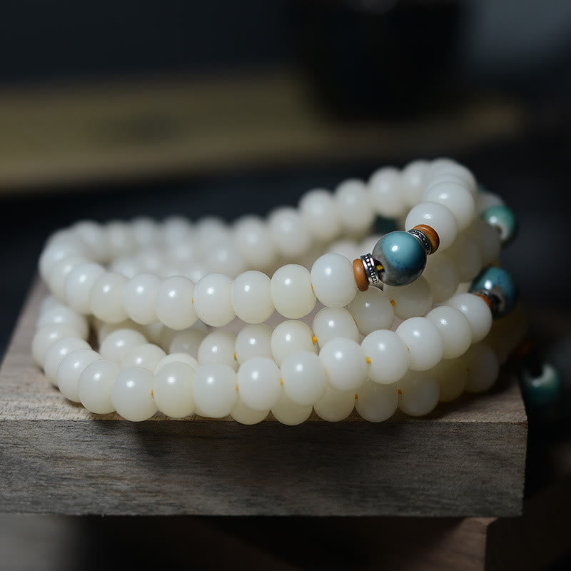 Bodhi Seed Mala-Armband mit 108 Perlen für Ruhe und Schutz