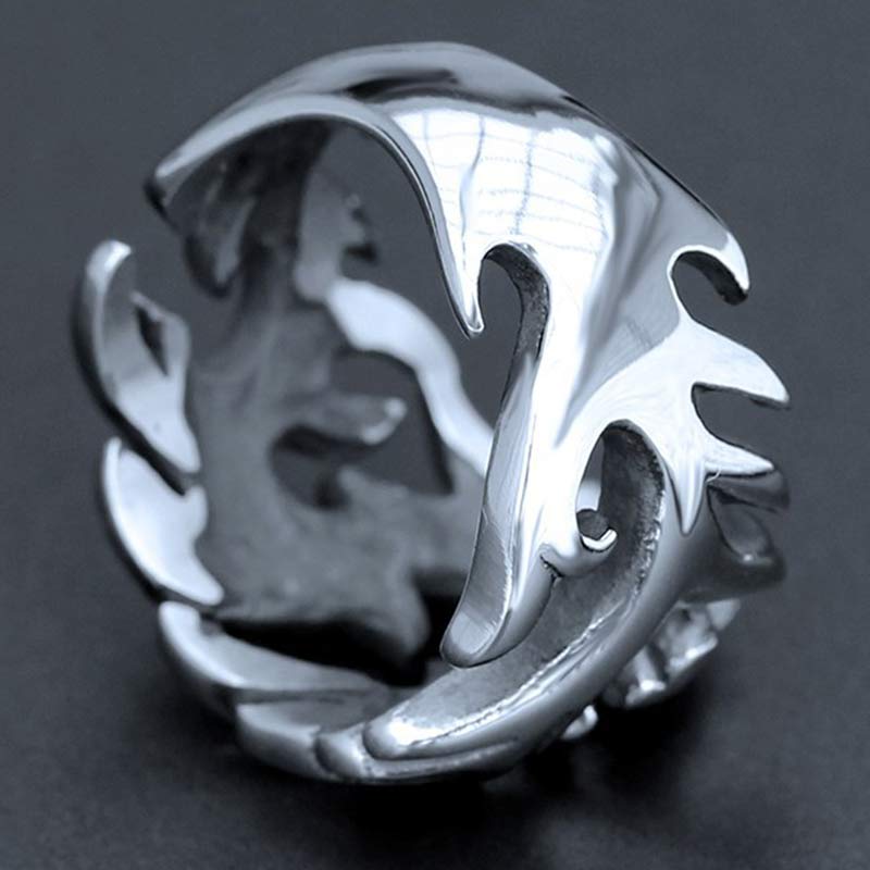 Unisex Dragon Pattern Protection Strength Adjustable Ring