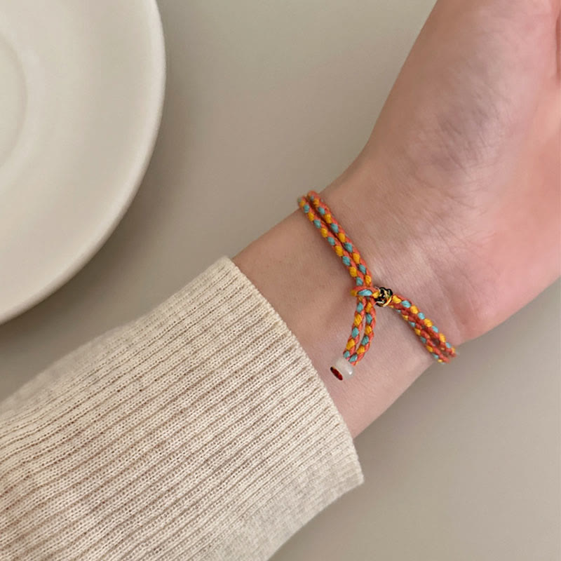 Sterling Silver Multicolored Luck Bracelet | Spiritual Protection