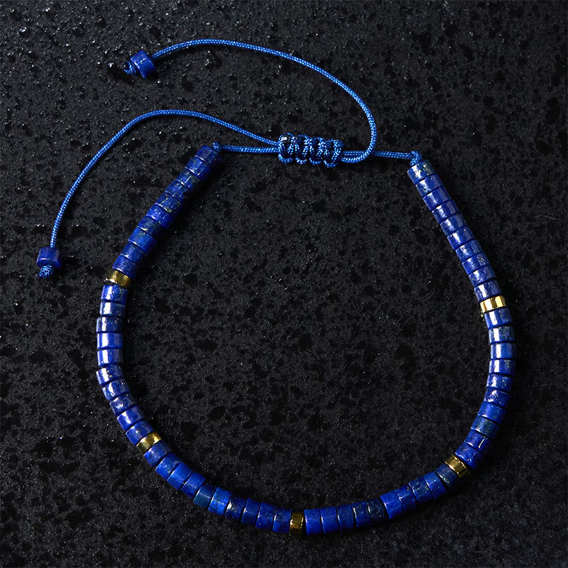 Verstellbares 4 mm Lazurite Positive Balance Spirituelles Armband