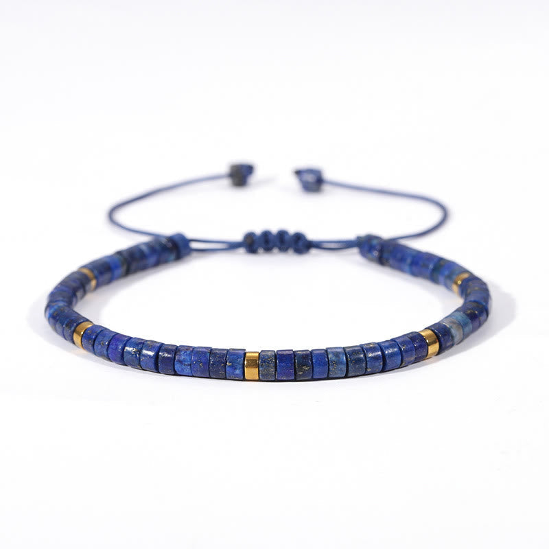 Verstellbares 4 mm Lazurite Positive Balance Spirituelles Armband
