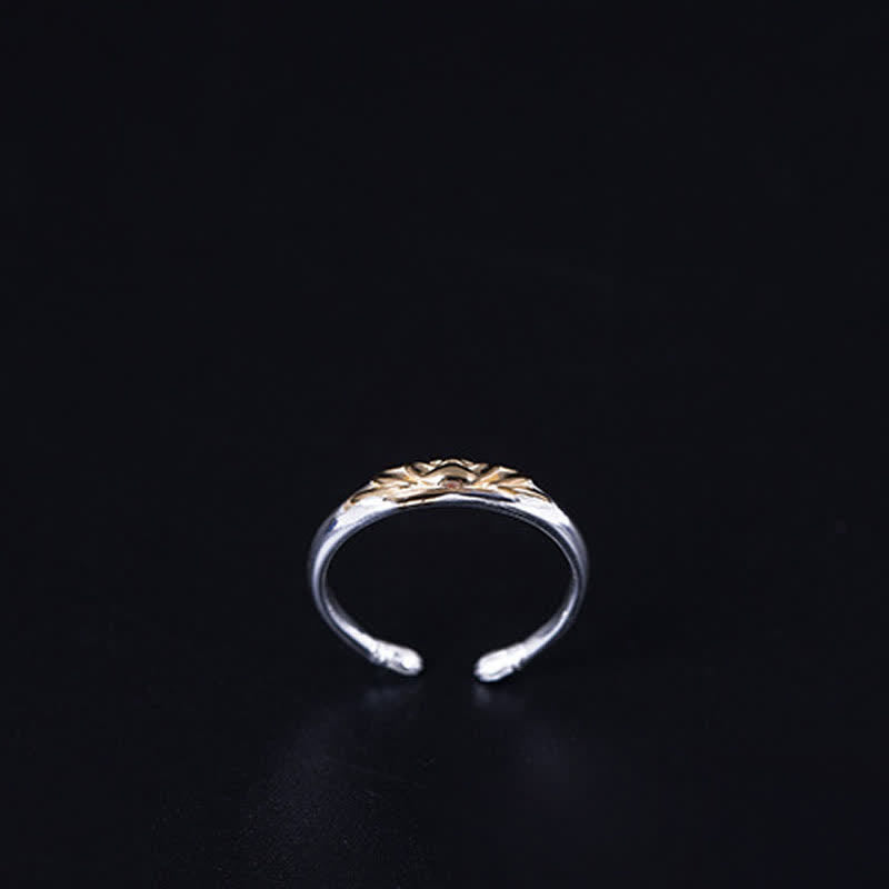 Verstellbarer Lotusring aus 925er Sterlingsilber für Neuanfänge