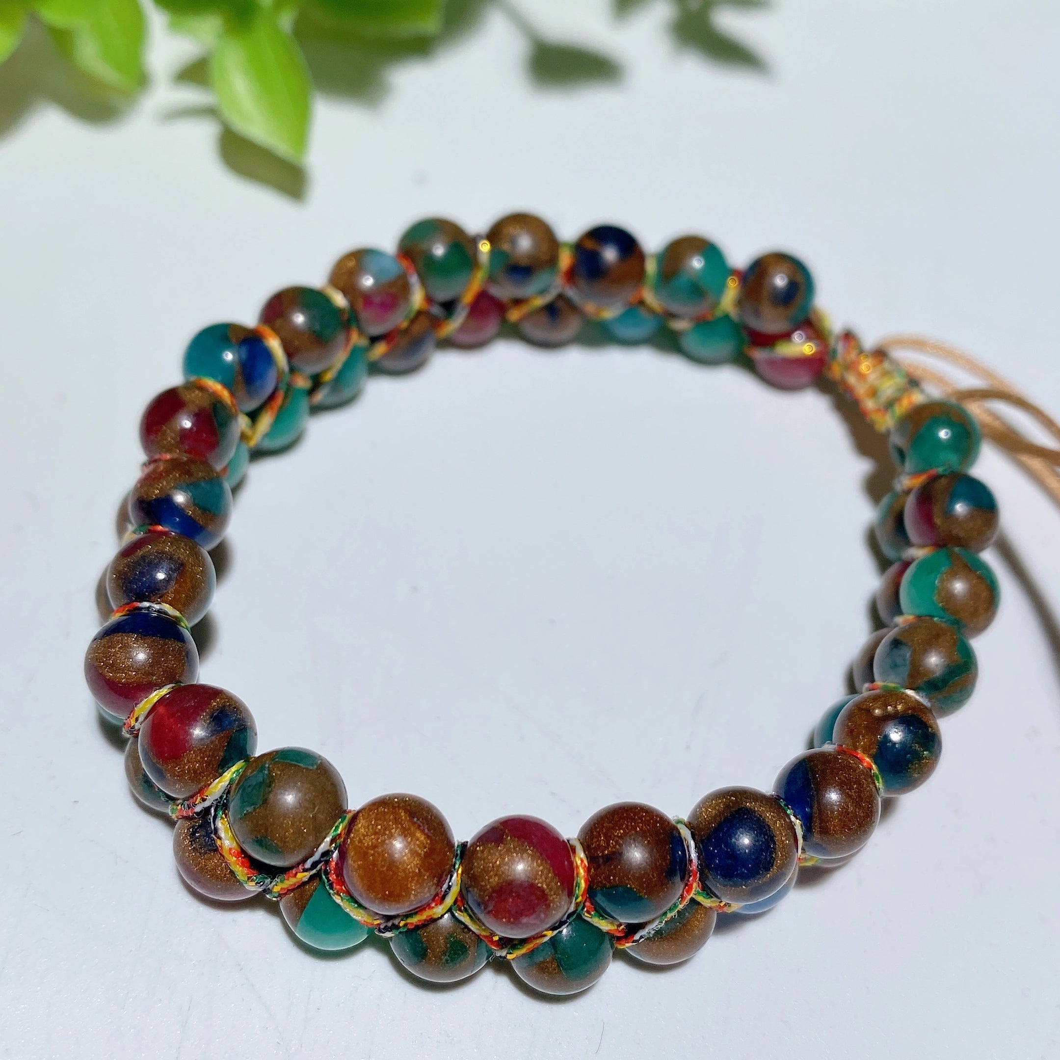Adjustable African Turquoise Tree of Life Bracelet 16-30cm