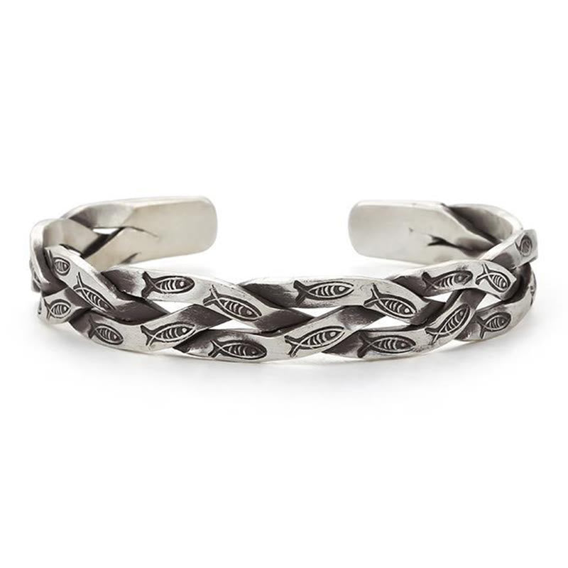 Verstellbares Kupfer-Koi-Fisch-Armband für Glück und Wohlstand