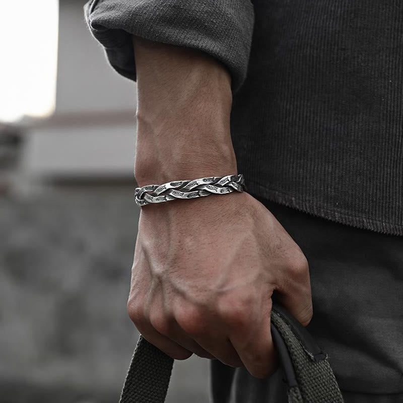 Verstellbares Kupfer-Koi-Fisch-Armband für Glück und Wohlstand