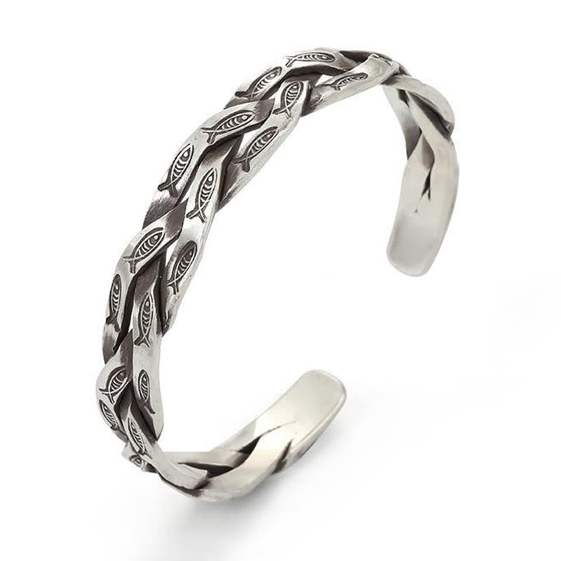 Verstellbares Kupfer-Koi-Fisch-Armband für Glück und Wohlstand