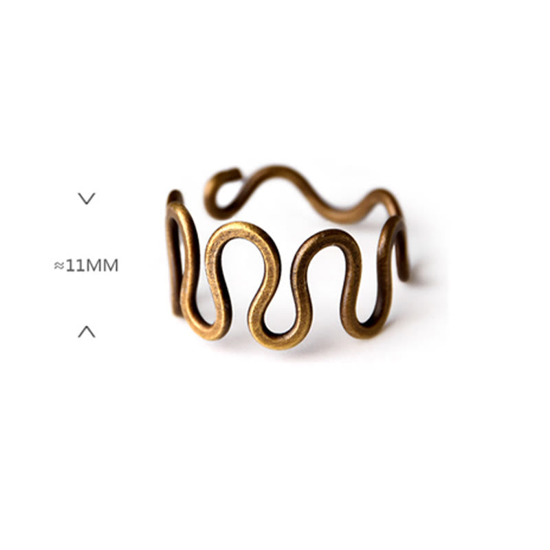 Verstellbarer Kupferring für Glück und Reichtum | Spirituelle Ringe