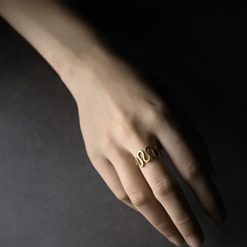 Verstellbarer Kupferring für Glück und Reichtum | Spirituelle Ringe