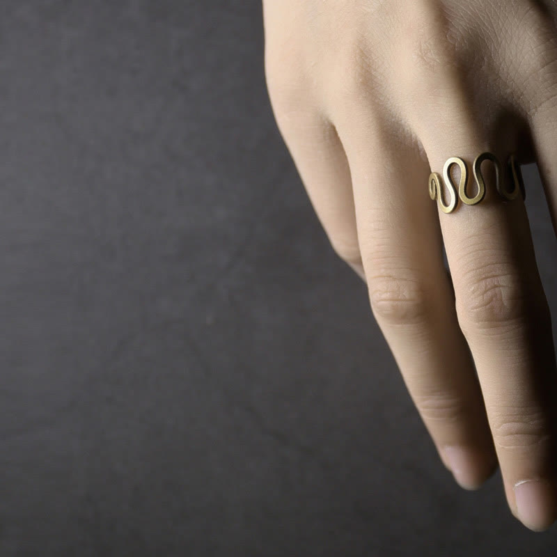 Verstellbarer Kupferring für Glück und Reichtum | Spirituelle Ringe