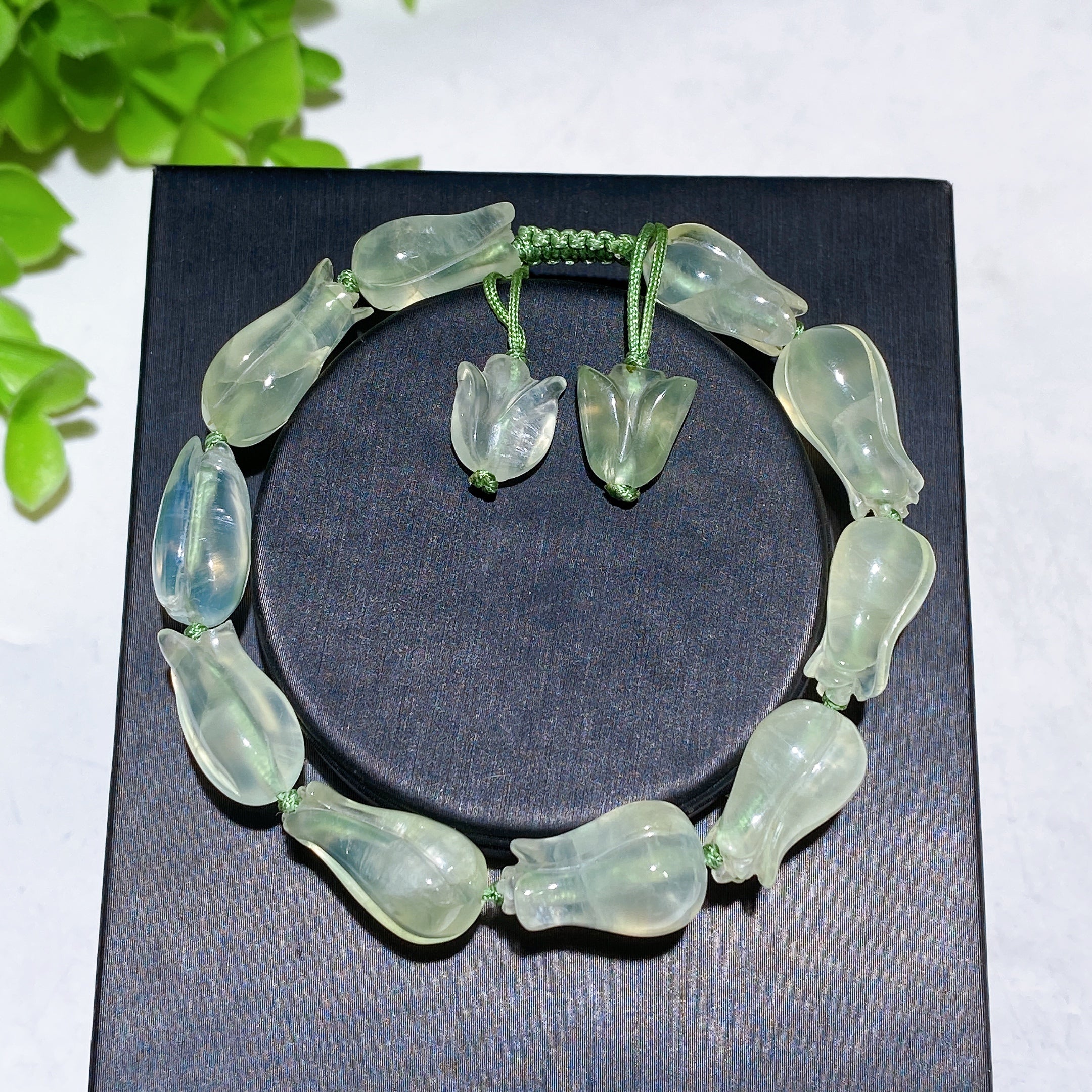 Verstellbares Kristallheilarmband mit natürlichen Edelsteinen