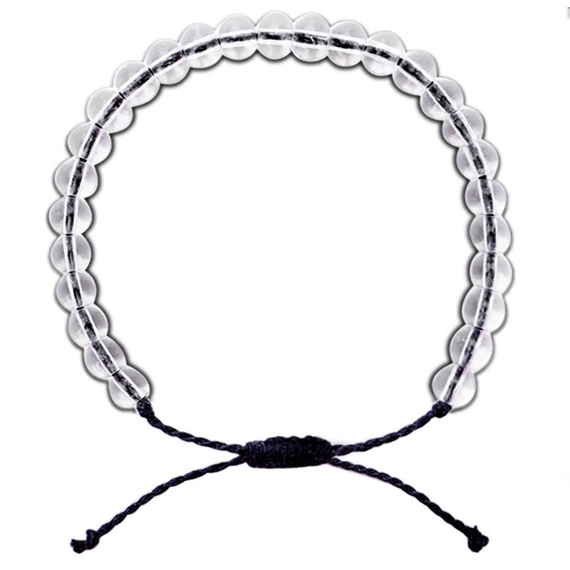 Verstellbares handgefertigtes spirituelles Glasperlenarmband