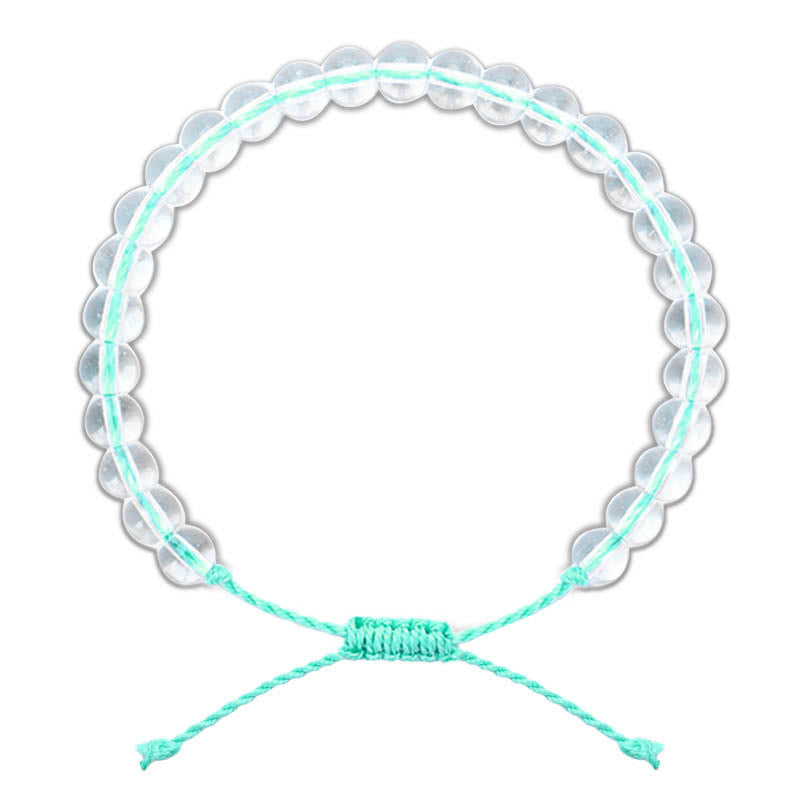Verstellbares handgefertigtes spirituelles Glasperlenarmband