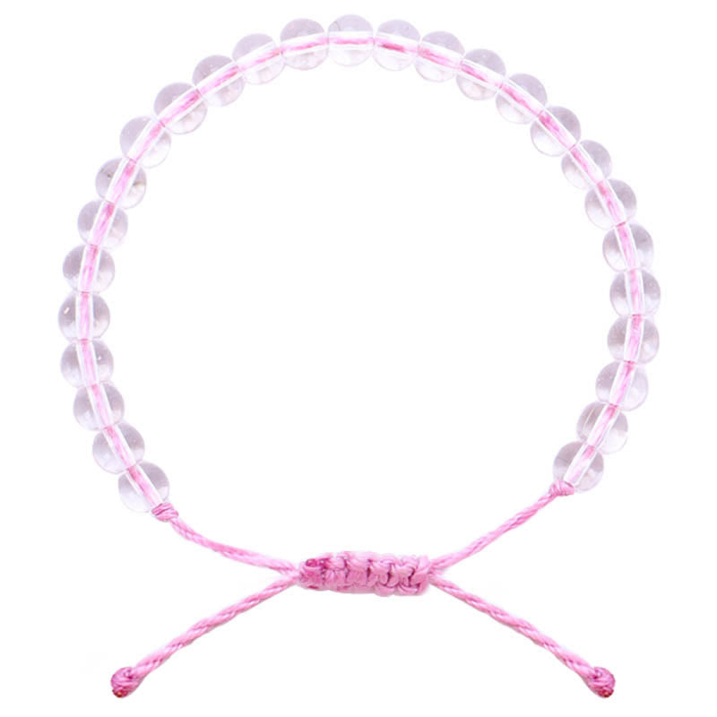 Verstellbares handgefertigtes spirituelles Glasperlenarmband