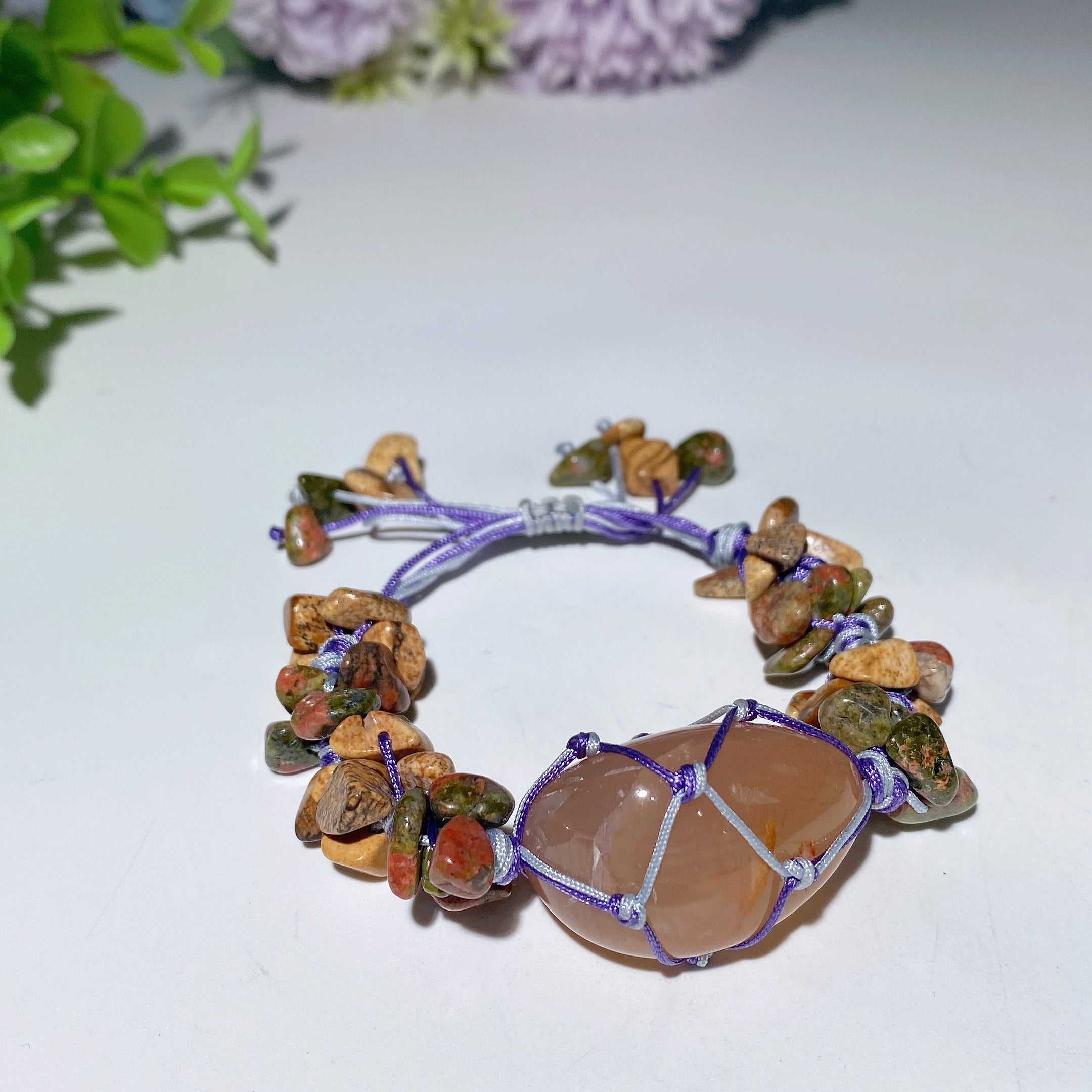 Adjustable Mixed Crystal Spiritual Bracelet 5-7cm Healing Energy