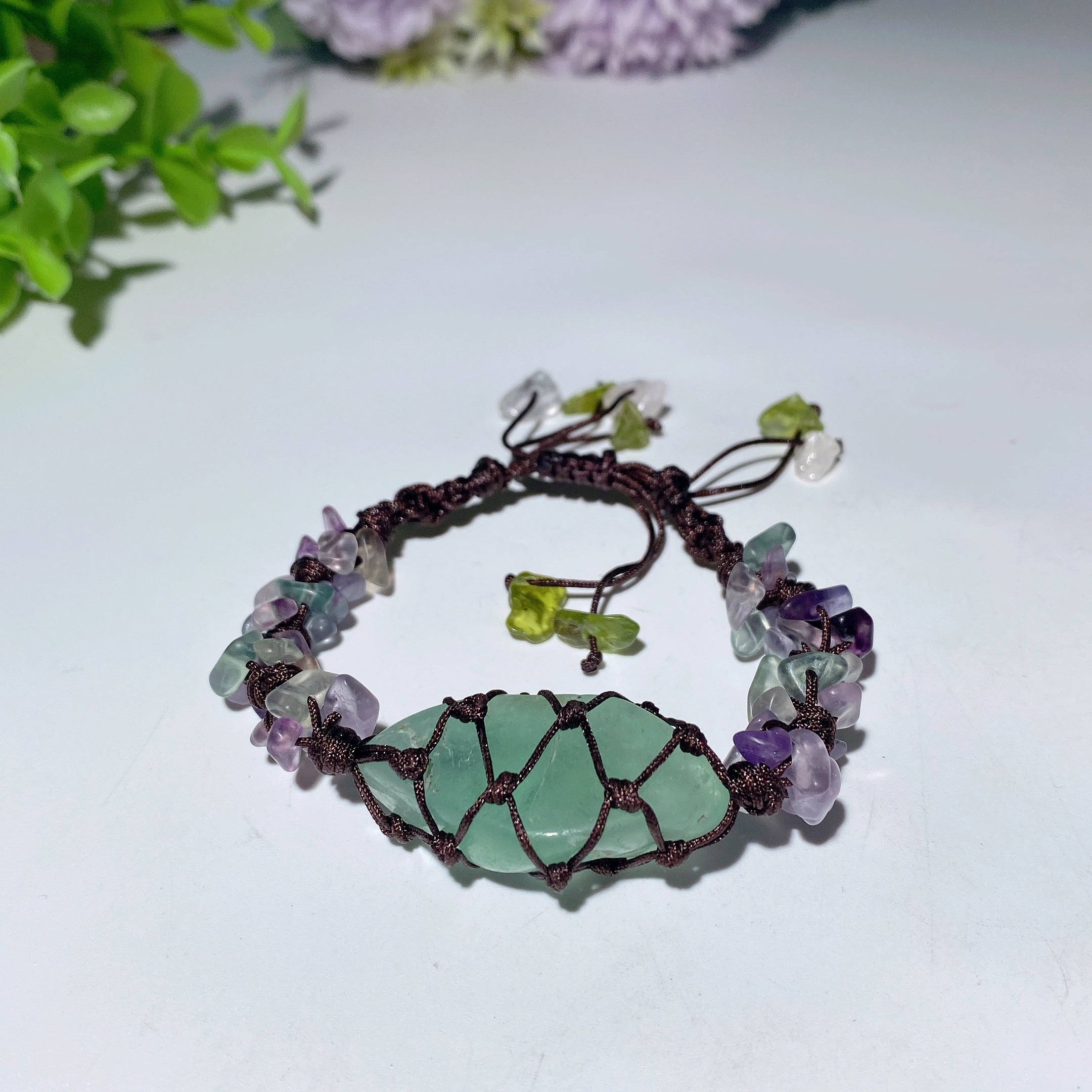 Adjustable Mixed Crystal Spiritual Bracelet 5-7cm Healing Energy