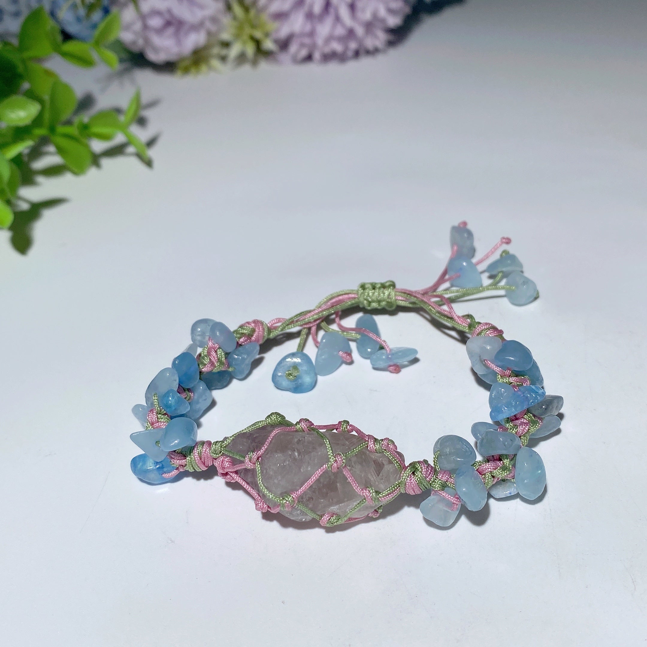 Adjustable Mixed Crystal Spiritual Bracelet 5-7cm Healing Energy