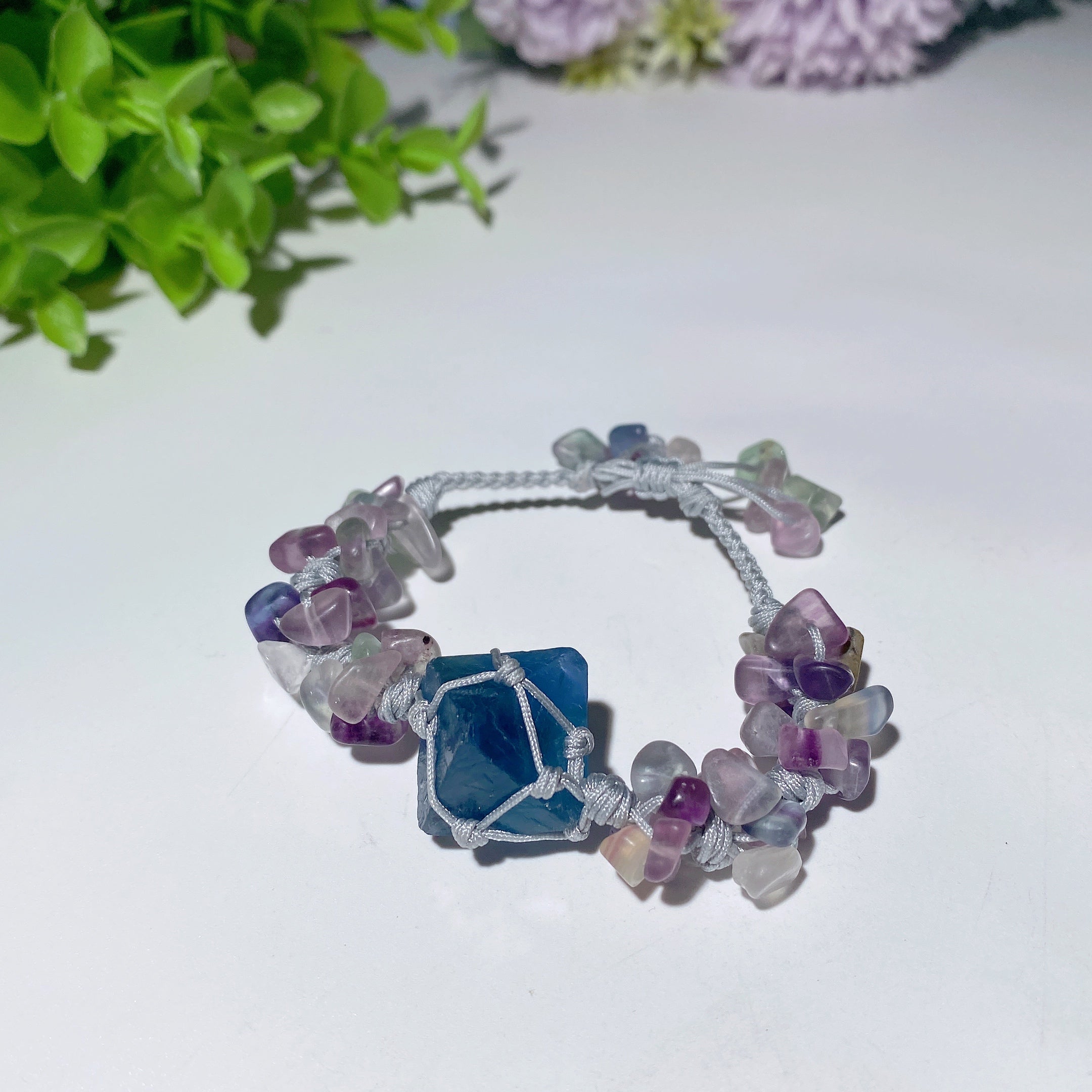 Adjustable Mixed Crystal Spiritual Bracelet 5-7cm Healing Energy