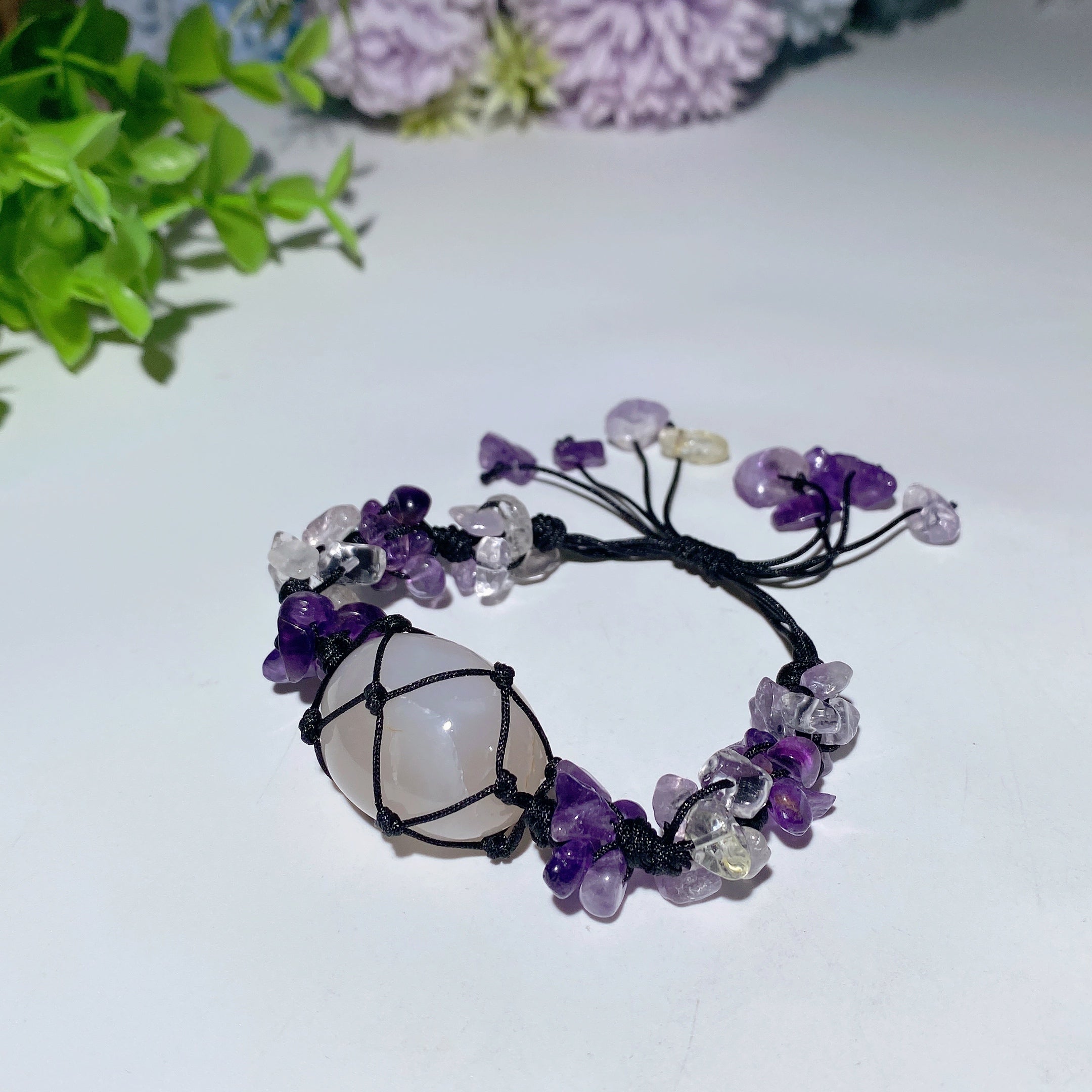Adjustable Mixed Crystal Spiritual Bracelet 5-7cm Healing Energy