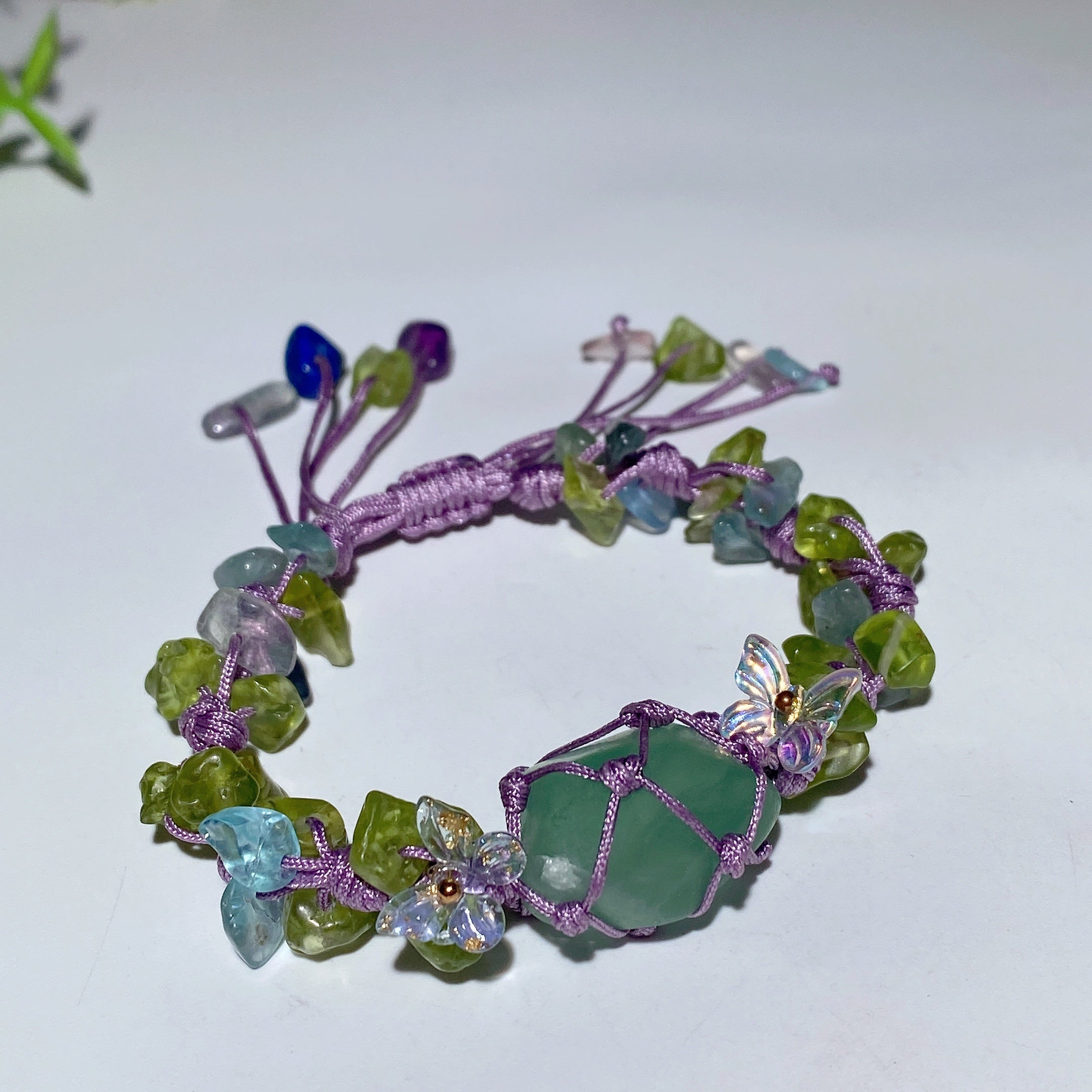 Adjustable Mixed Crystal Spiritual Bracelet 5-7cm Healing Energy