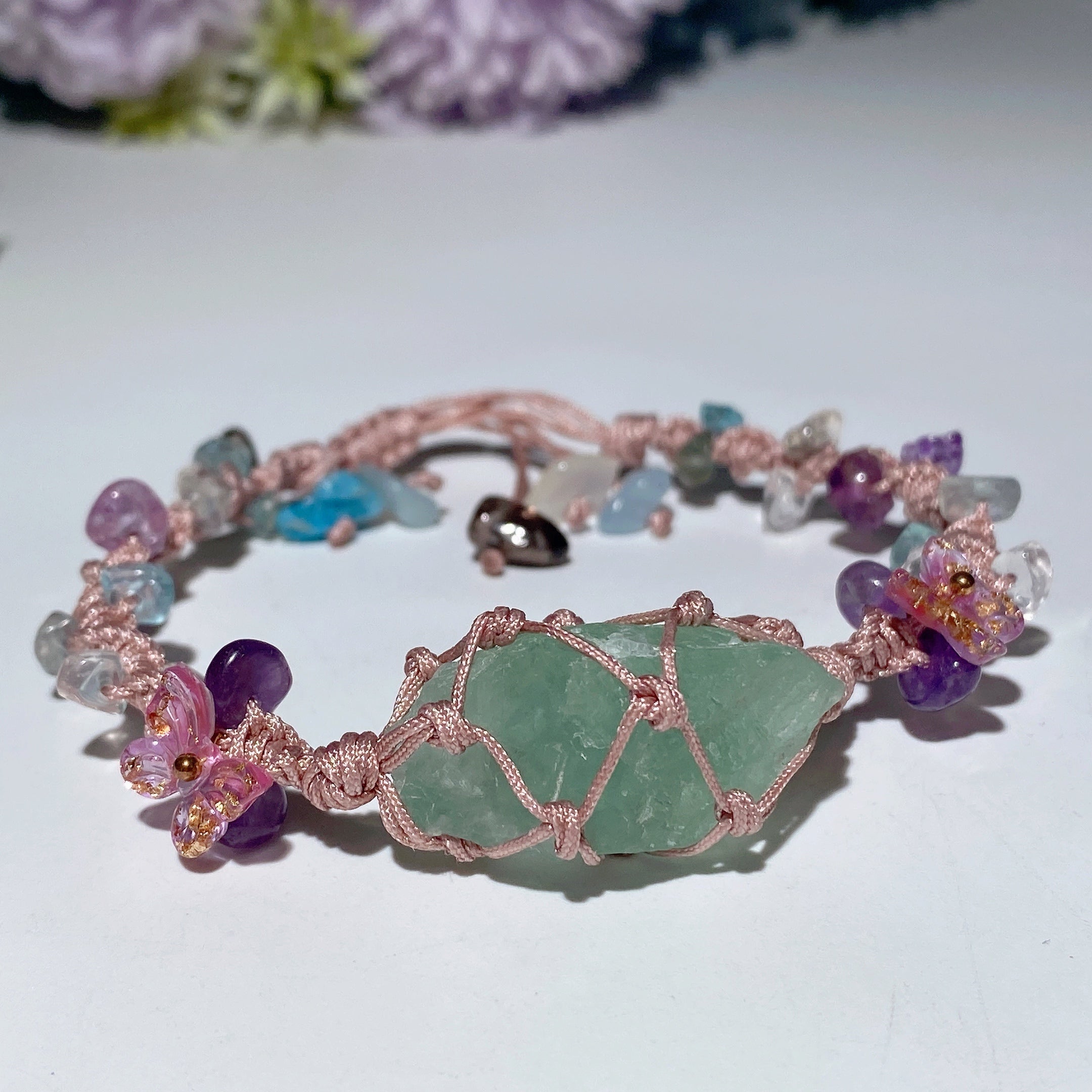 Adjustable Mixed Crystal Spiritual Bracelet 5-7cm Healing Energy