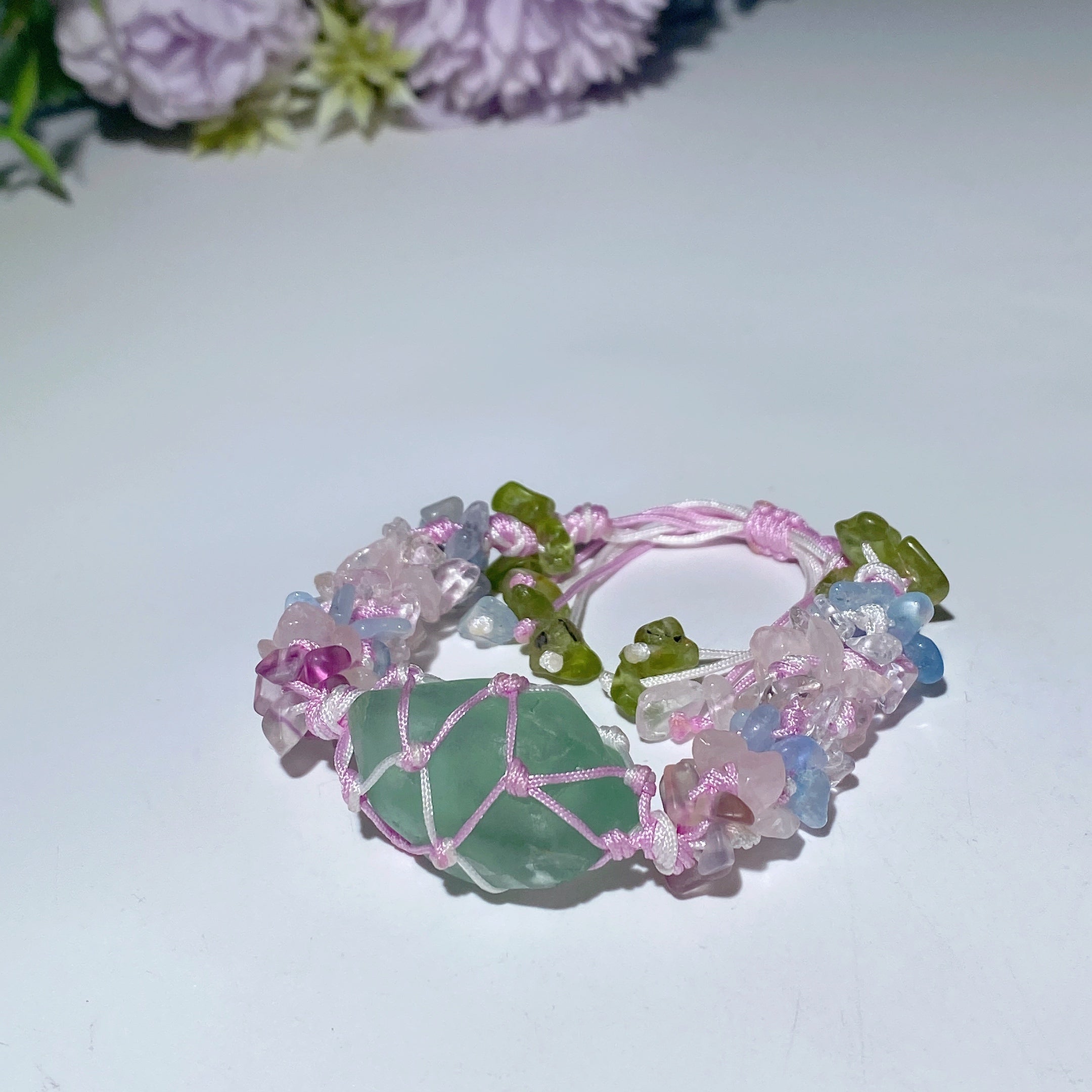 Adjustable Mixed Crystal Spiritual Bracelet 5-7cm Healing Energy