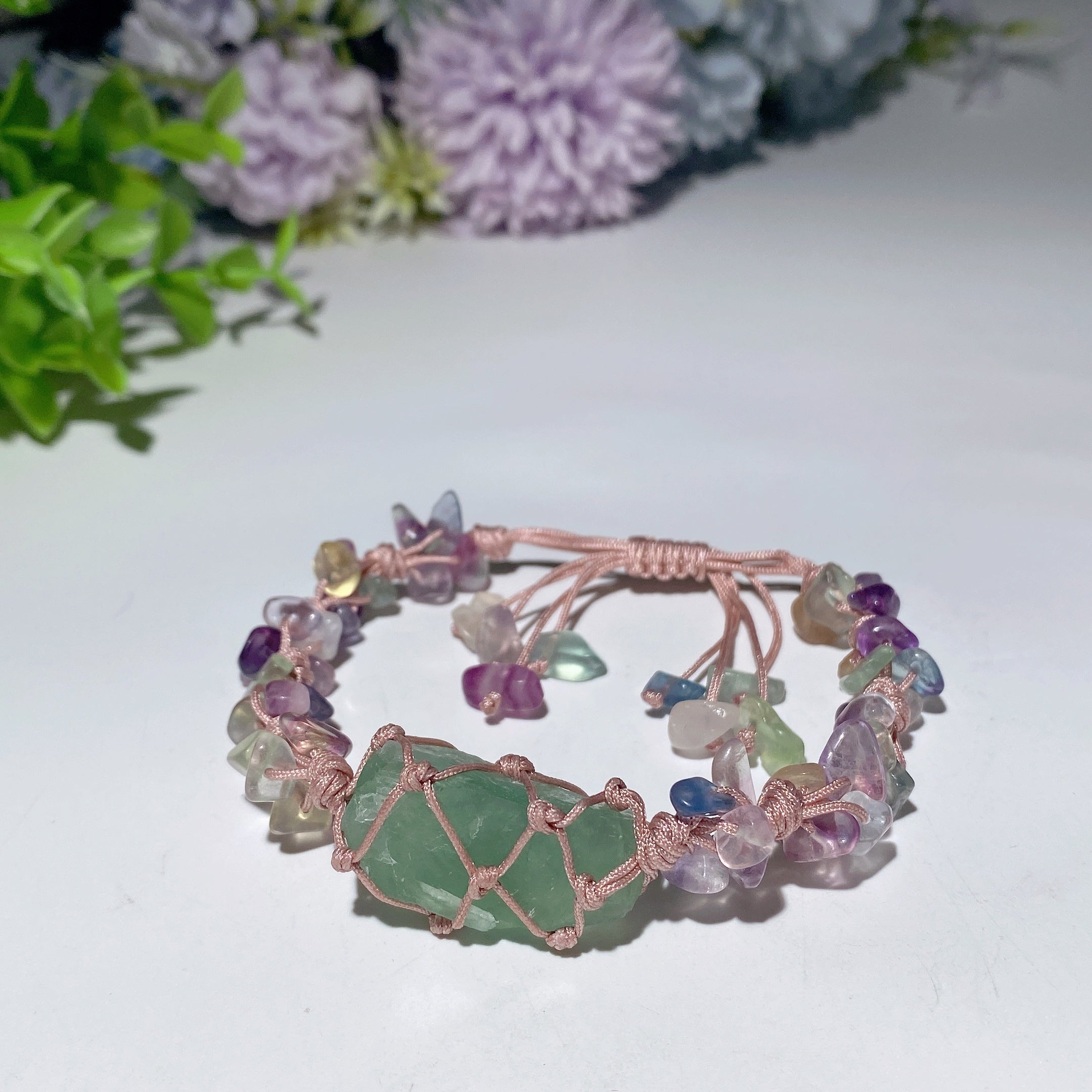 Adjustable Mixed Crystal Spiritual Bracelet 5-7cm Healing Energy