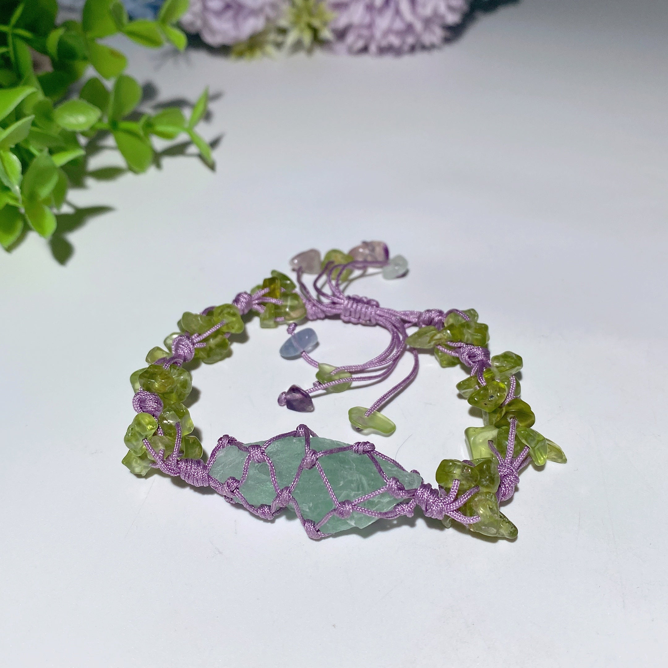 Adjustable Mixed Crystal Spiritual Bracelet 5-7cm Healing Energy