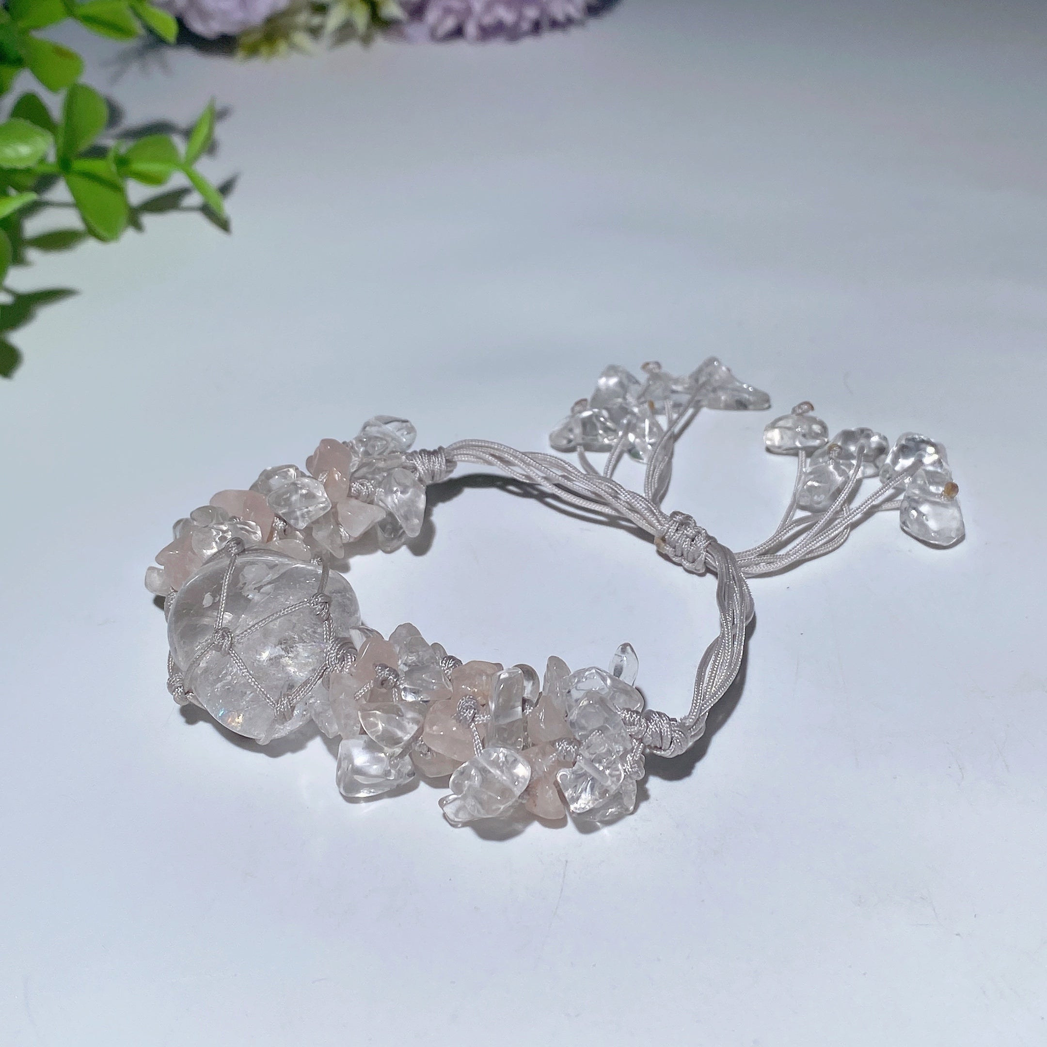 Adjustable Mixed Crystal Spiritual Bracelet 5-7cm Healing Energy
