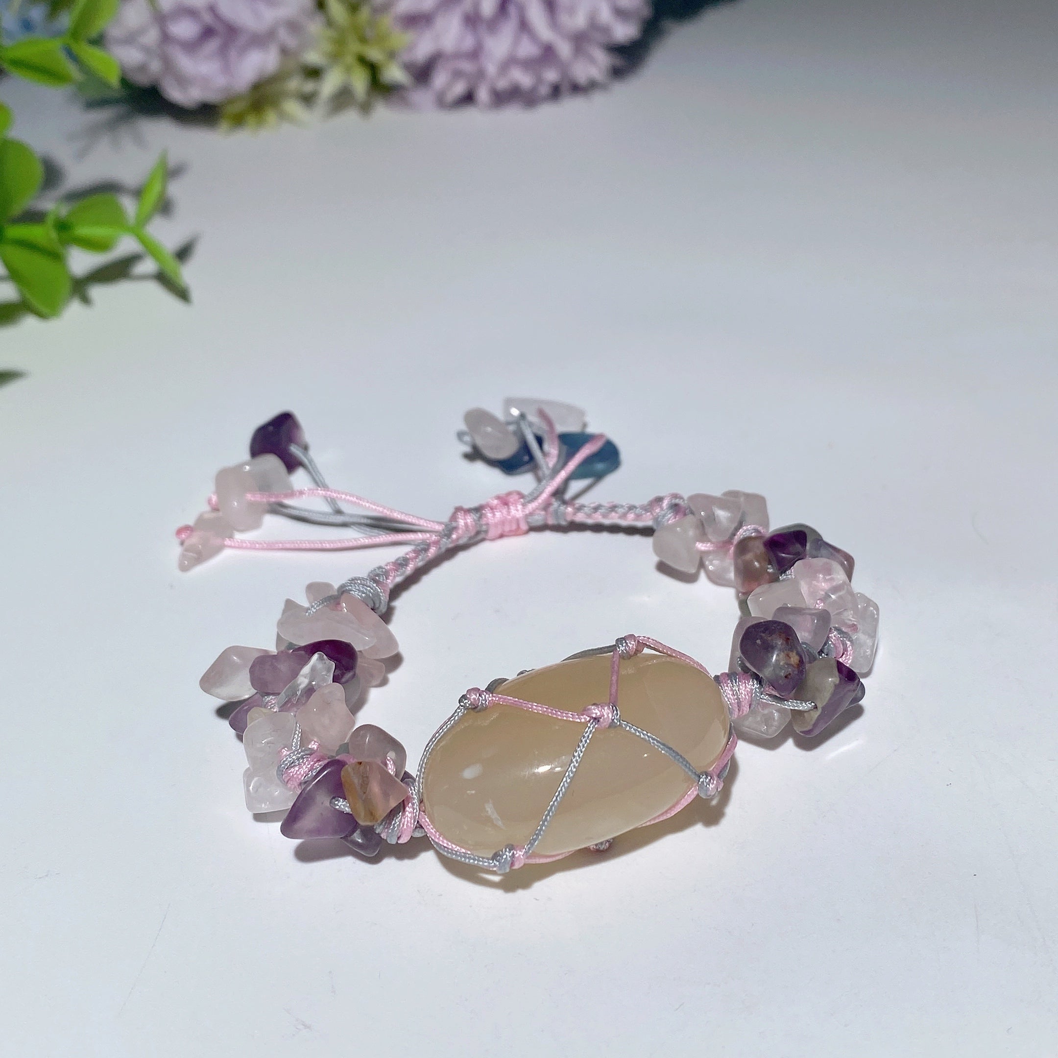 Adjustable Mixed Crystal Spiritual Bracelet 5-7cm Healing Energy