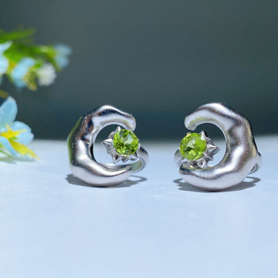 Verstellbarer Sterlingsilber-Labradorit-Mond- und Sternring