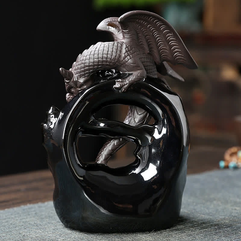Nordic Ceramic Pterosaur Dragon Backflow Incense Burner
