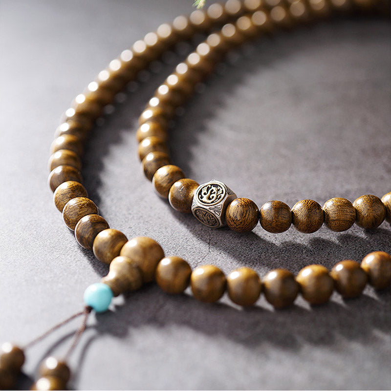 108 Beads Agarwood Meditation Bracelet 6mm & 8mm