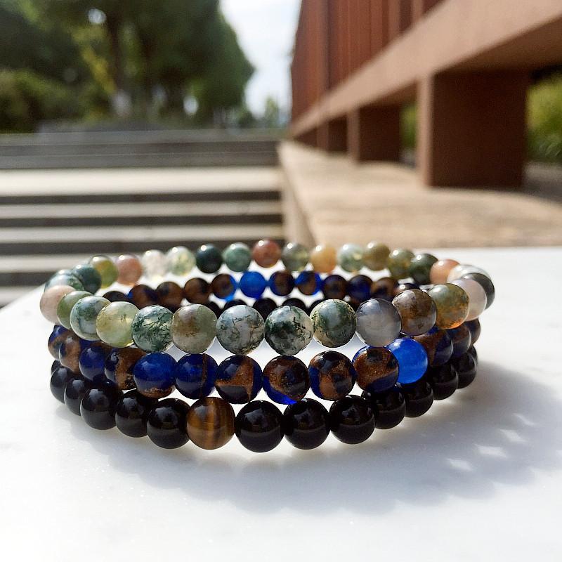 Achat-Harmonie-Armband-Set für Gleichgewicht und Heilung
