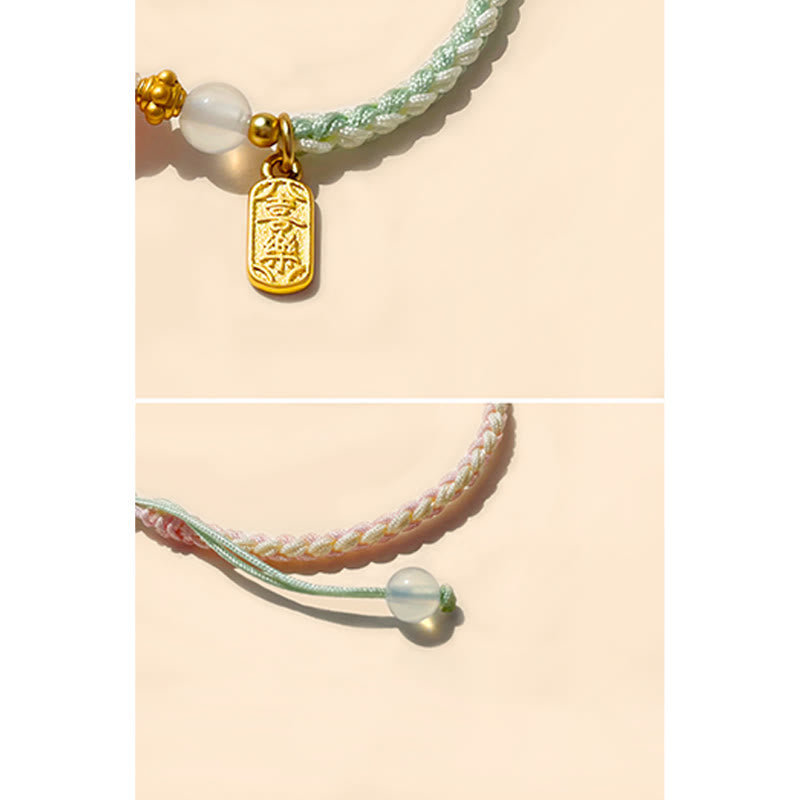 Achat-Peace-Schnallenarmband für Frieden und Freude, 14–19 cm